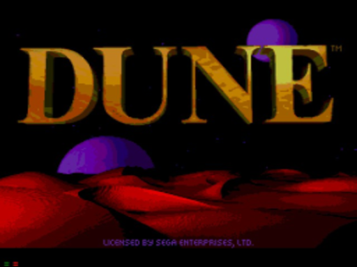 Dune title screen for Sega Mega CD